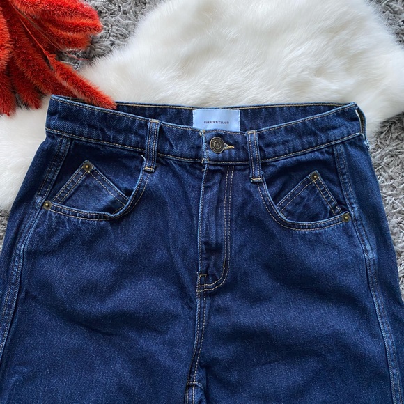 Current Elliott Jeans Blue Full Barrel High Waisted - Picture 4 of 11